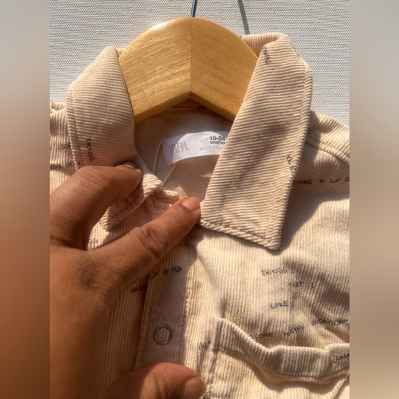 Zara Baby Boy Corduroy Button Down Shirt - Picture 6 of 7